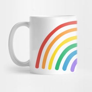 Hand drawn pride rainbow Mug